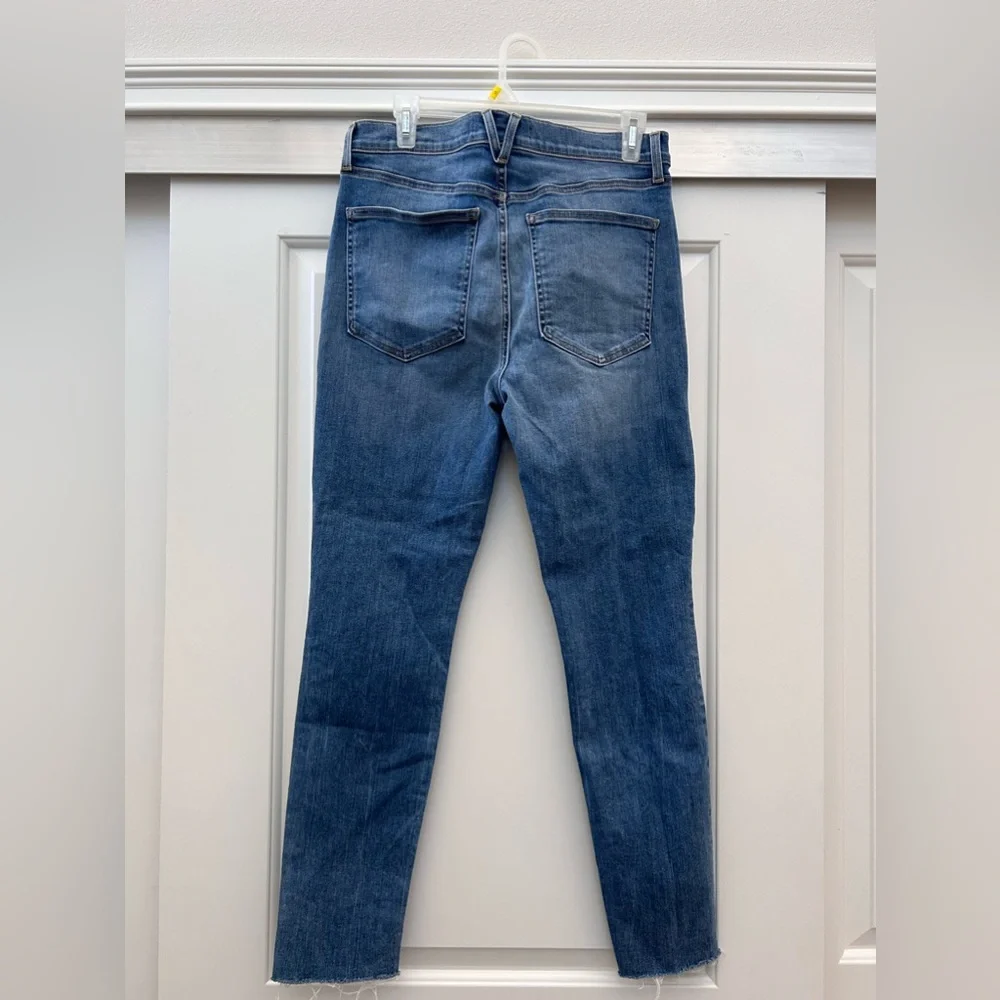 Veronica Beard Debbie High Waist Raw Hem Skinny Jeans - Picture 6 of 8